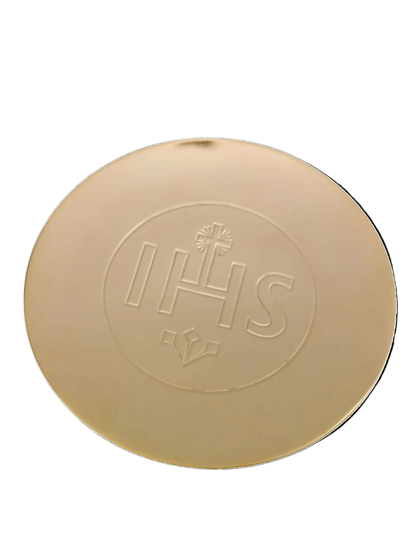 Patena chapada en ORO "IHS"