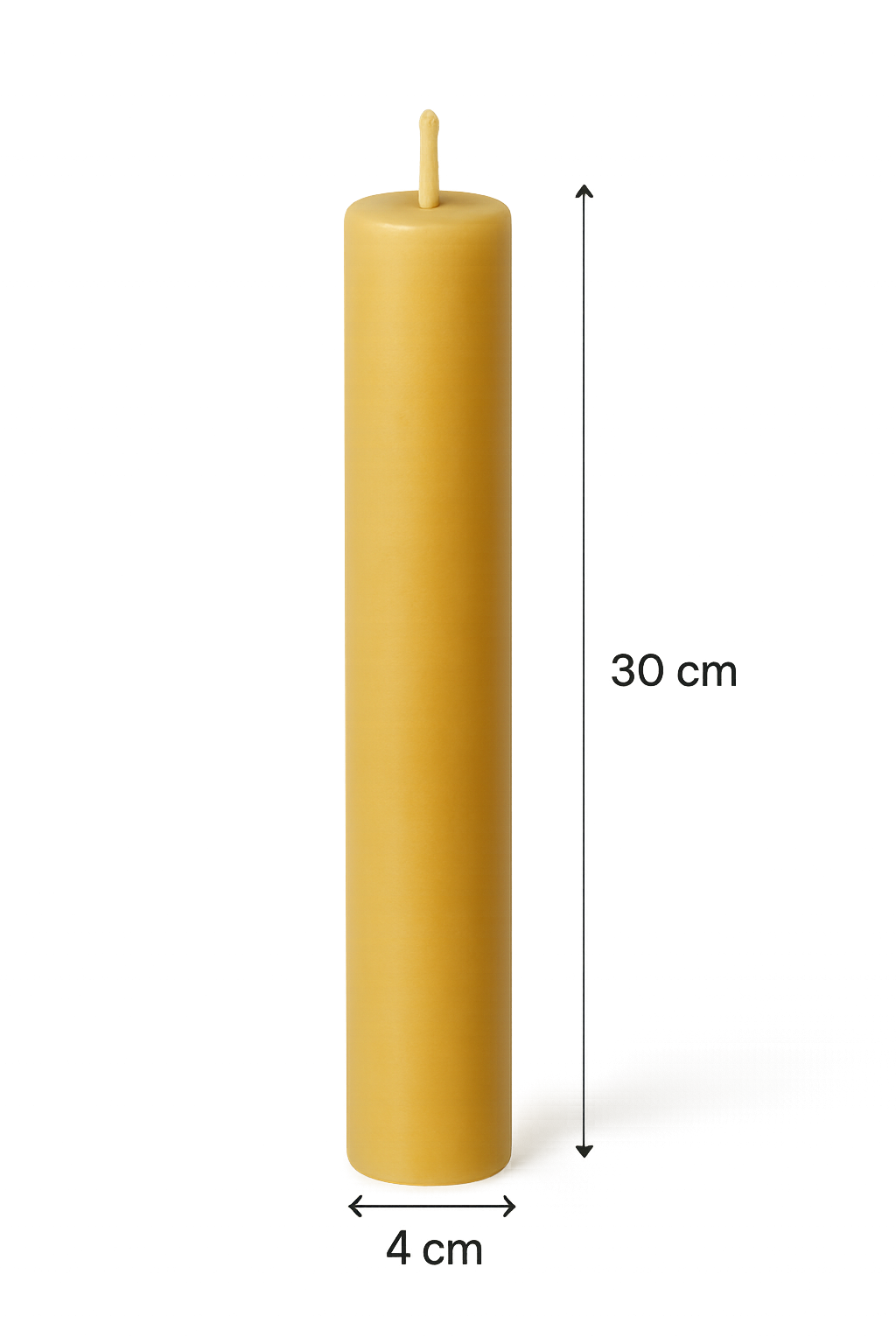 Cirio 4 x 30 cm Amarillo