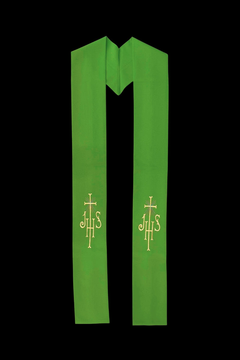 Estola sacerdotal bordado "JHS"