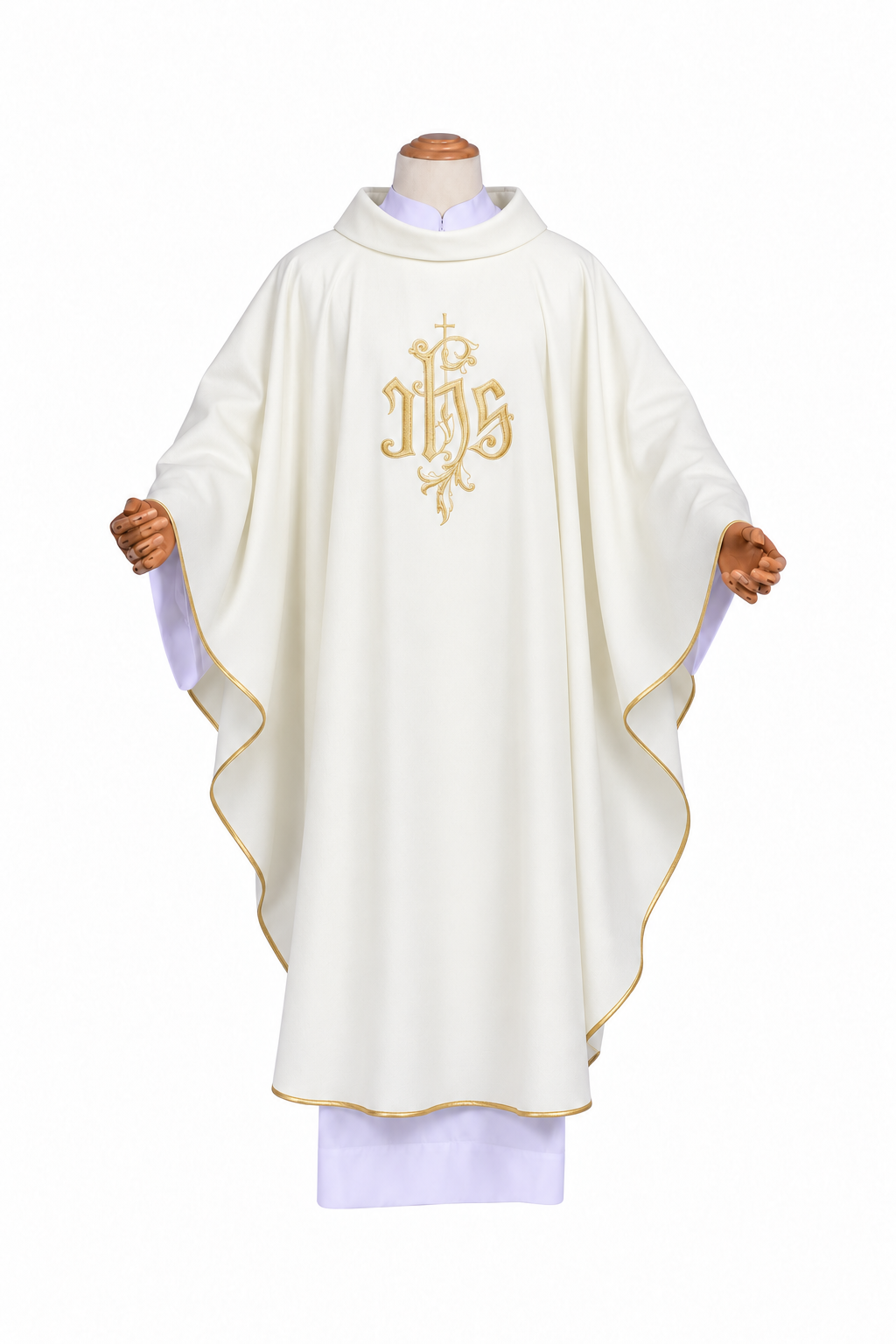 Casulla Bordada JHS – Hecha en Polonia
