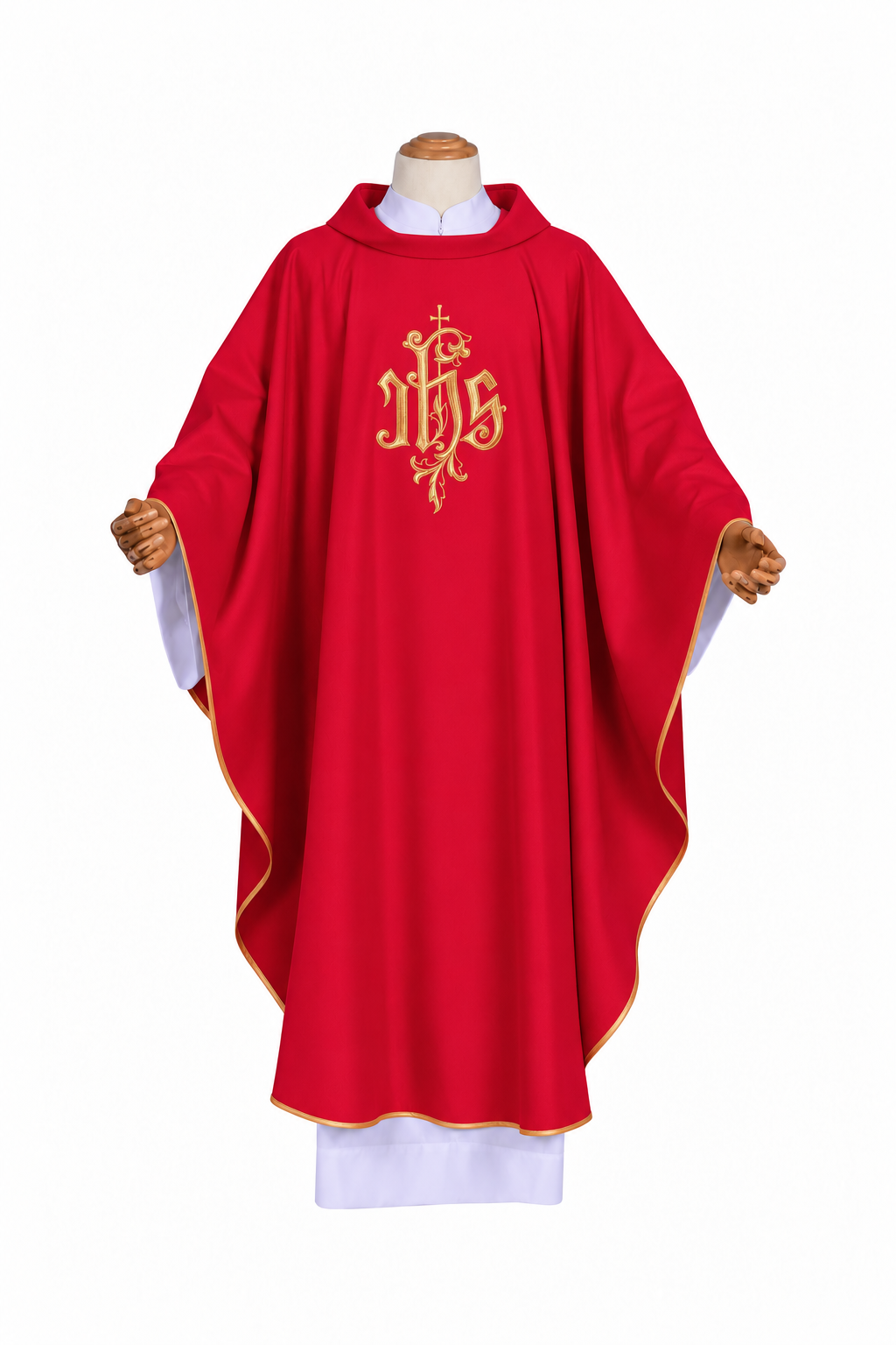 Casulla Bordada JHS – Hecha en Polonia