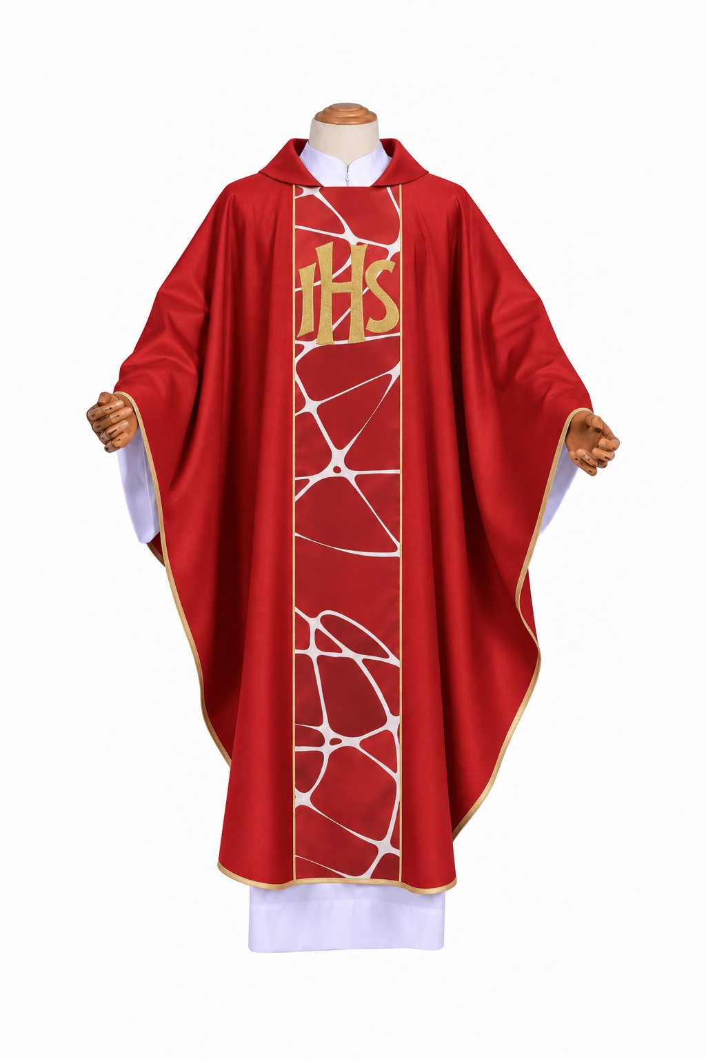 Casulla con Galón Bordado y Diseño Sublimado
