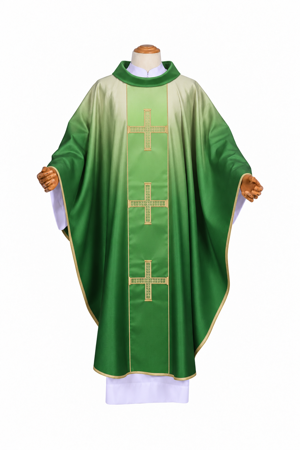 Casulla Sublimada con Galón Bordado de Cruz