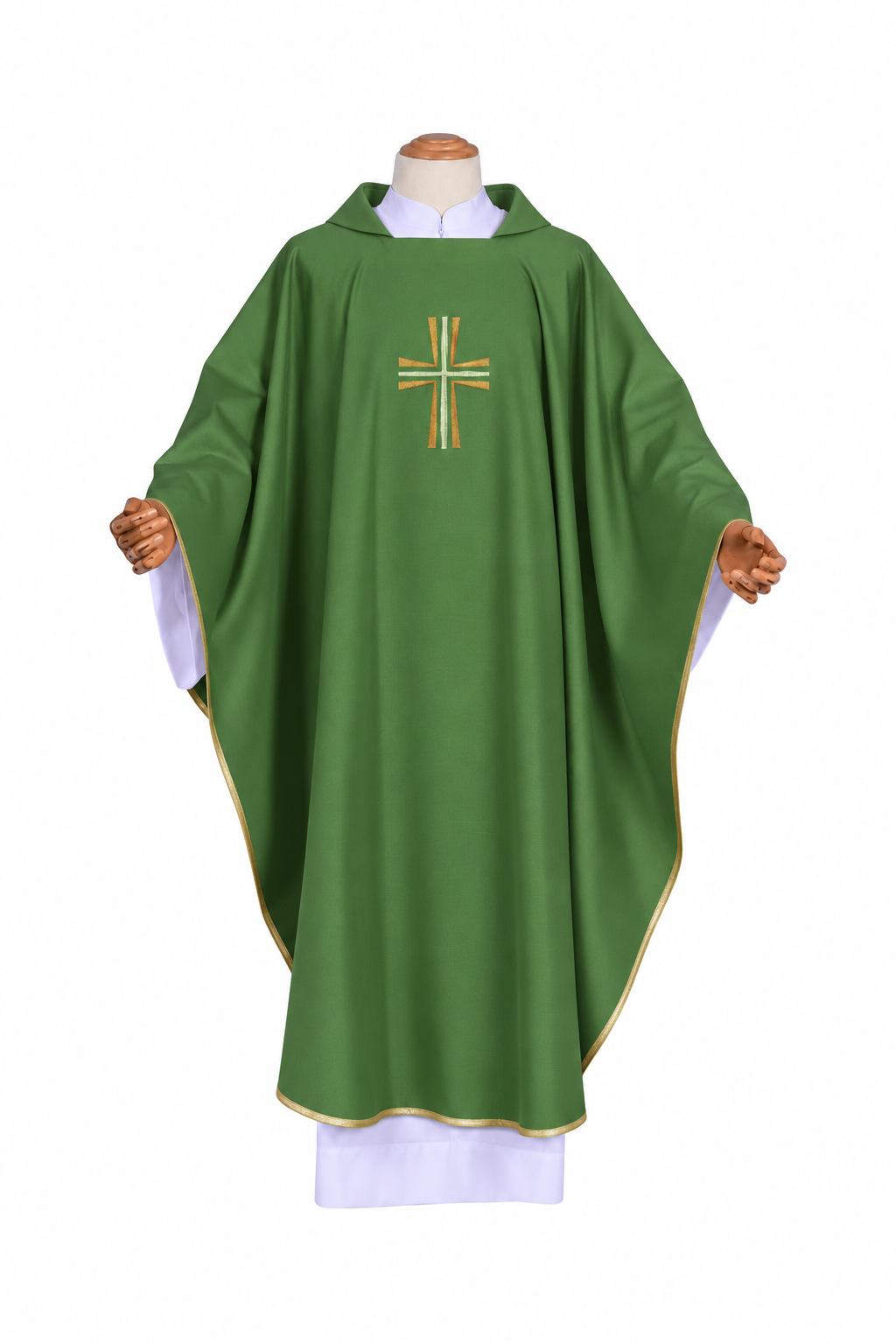 Casulla con Bordado de Cruz – Hecha en Italia