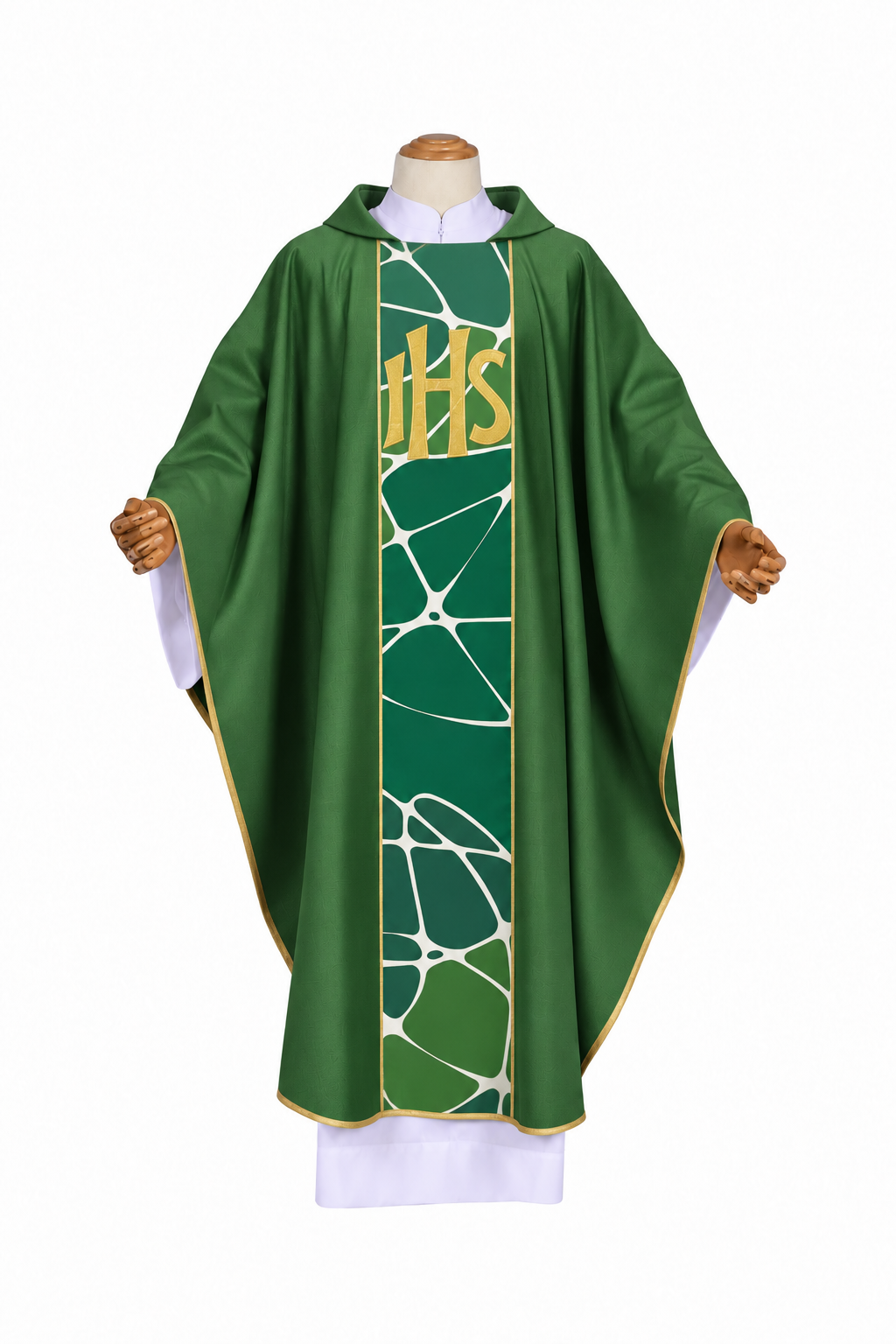 Casulla con Galón Bordado y Diseño Sublimado