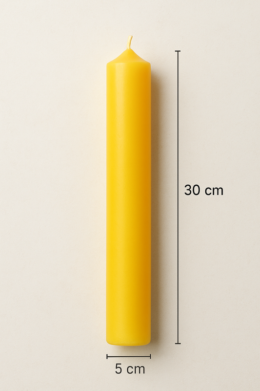Cirio 5 x 30 cm Amarillo