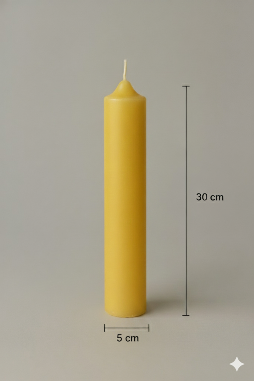 Cirio 5 x 30 cm Amarillo