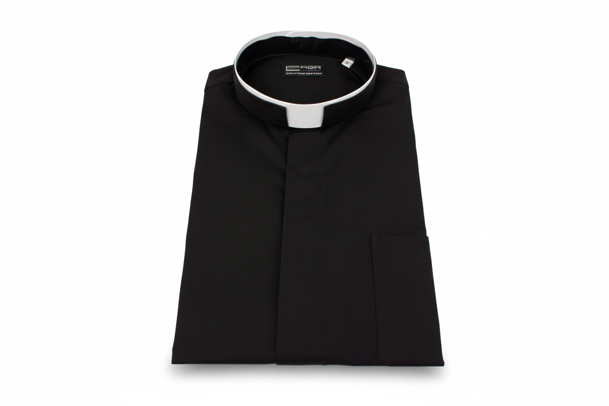 Camisa clerical cuello romano
