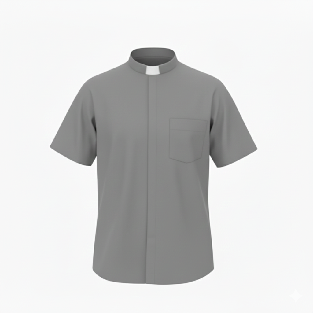 Camisa clerical Manga Corta