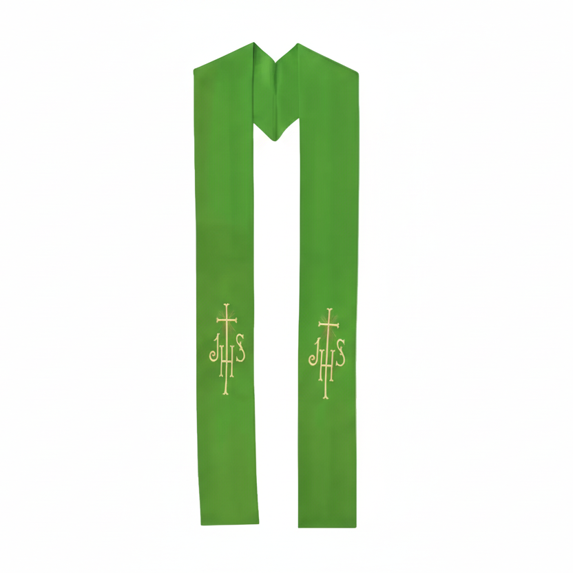 Estola sacerdotal bordado "JHS"