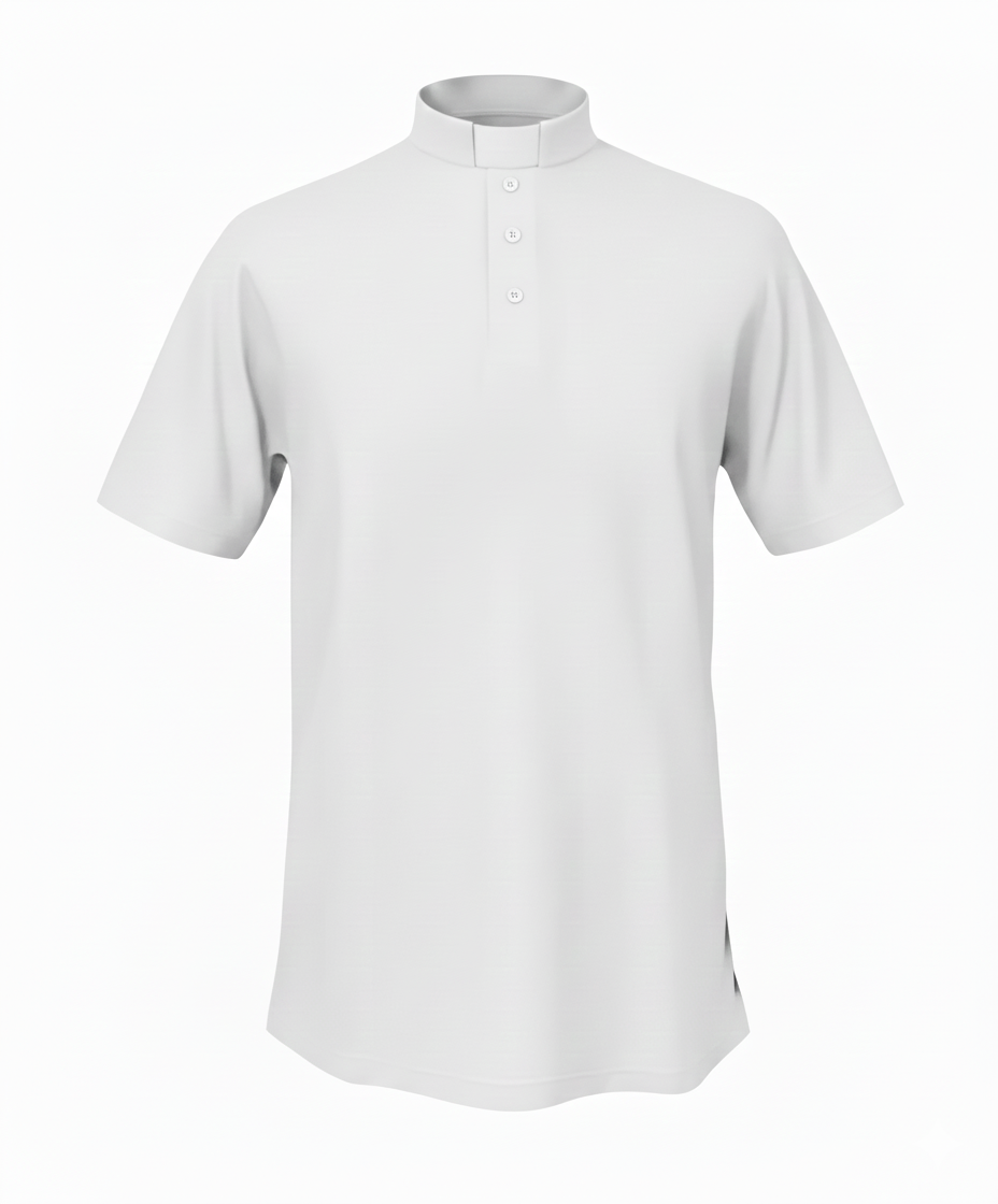 Polera clerical algodon
