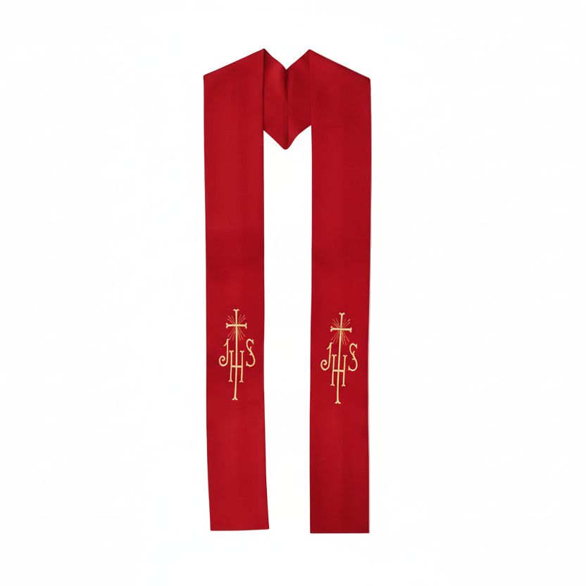 Estola sacerdotal bordado "JHS"