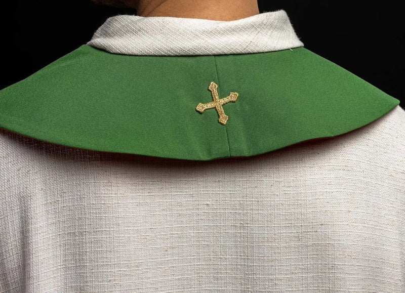 Estola sacerdotal bicolor Verde - Rojo