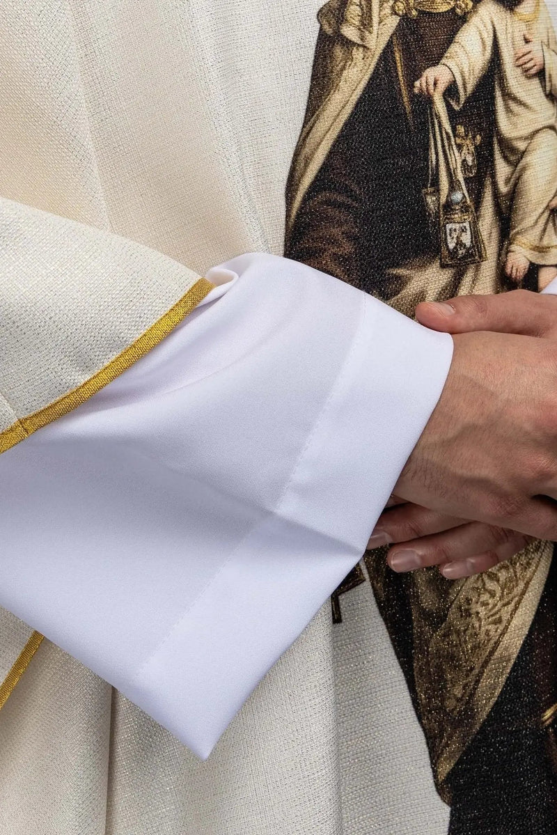 Casulla lino con Virgen del Carmen