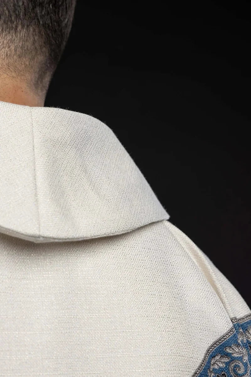 Casulla lino con Virgen de la Inmaculada Concepción